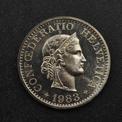 【淘币小摊】实时拍第八百四十六拍   散币场   满百包邮可预留二周 每周一统一发货   - 瑞士1983年10分镍币