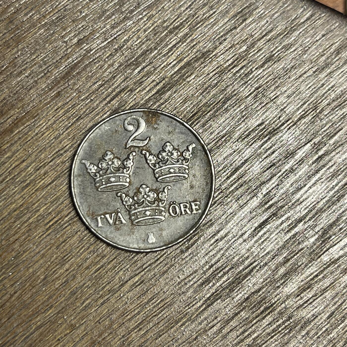 【铜匠收藏】★第137场★散币场。不寄存，30包邮。不满30元，支付5元运费。《接受代拍 代送NGC评级》 100【无寄存】1950 瑞典 2欧尔 铁币