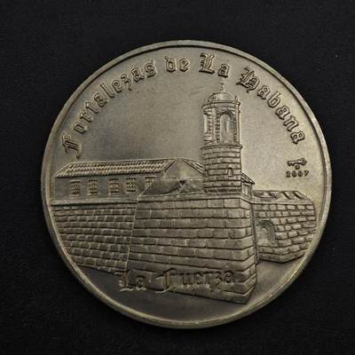 【淘币小摊】实时拍第八百四十六拍   散币场   满百包邮可预留二周 每周一统一发货   - 古巴2007年1比索哈瓦那堡垒纪念币