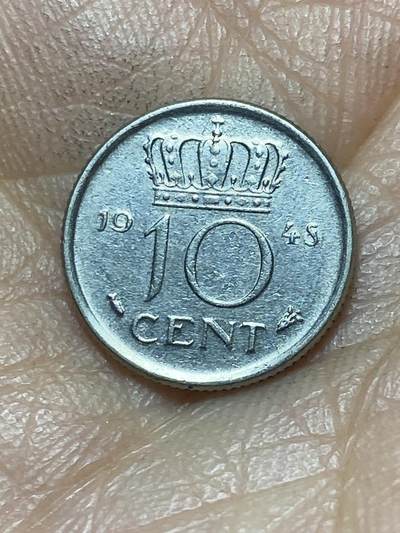 2026年第六场(总第一百七十五场）外国好品散币场(免佣金) - 荷兰🇳🇱1948单年份10分(威廉明娜女王退位年，老年版，Fish–鱼标)