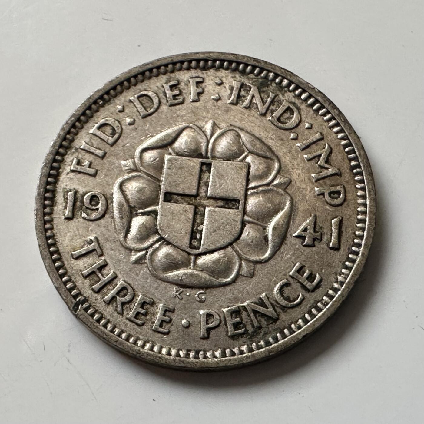 🌹外币初藏🌹🐯2026年第6场  每周二四六晚8️⃣点 接代拍 英国1941年三便士银币