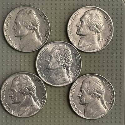 2026年第6场各国散币拍卖（总第156场） - 美国5美分5枚