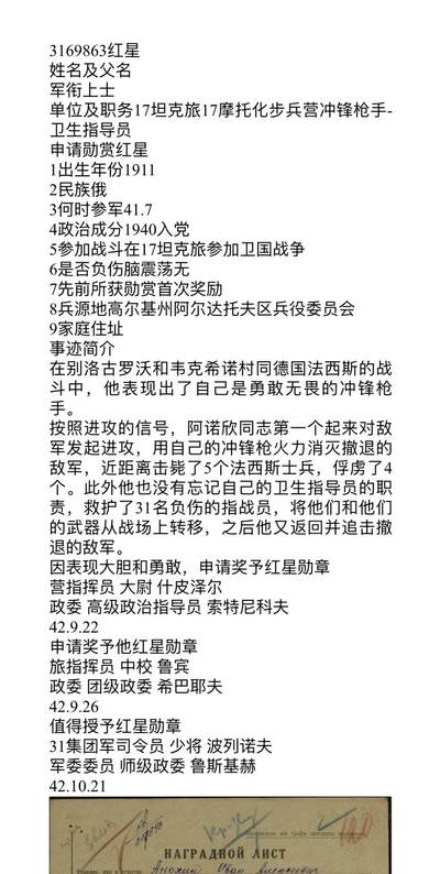 大猫徽章拍卖 第286期 苏联双红星带证 档案齐全 同一人获得