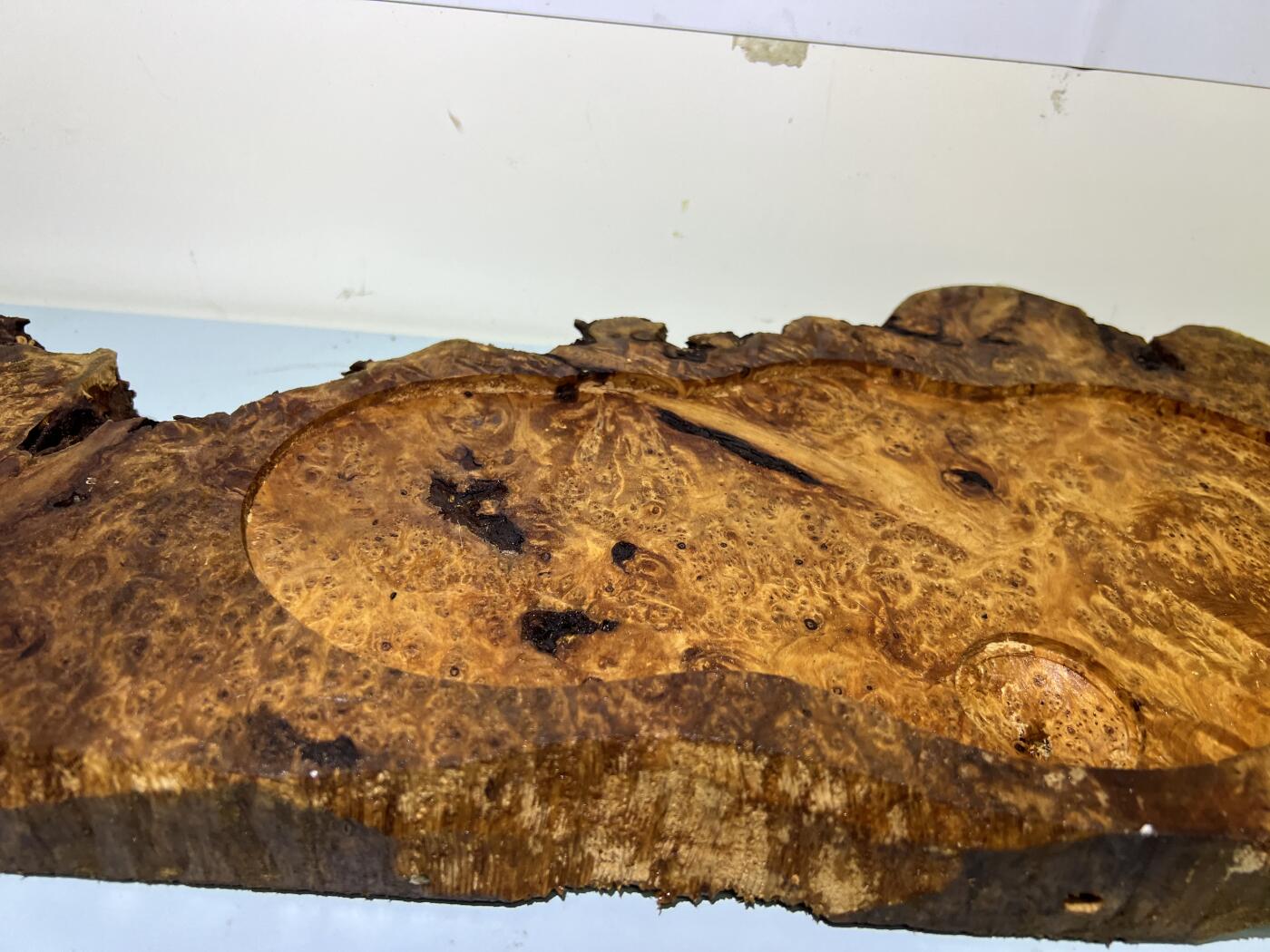 零元拍：NO78香杉木老根榴茶盘，尺寸约：750/180/250/35厚MM，满花满瘤，药香满鼻，无漆无蜡