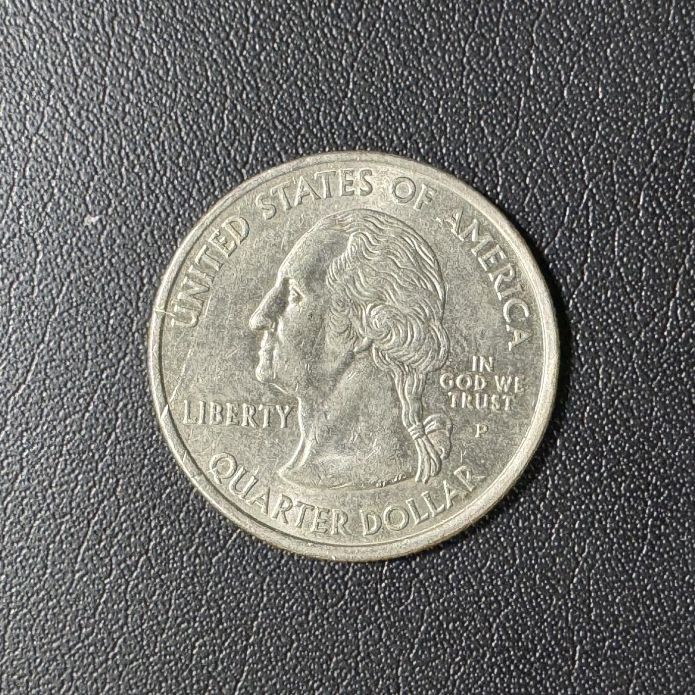 【铜匠收藏】★第136场★客户代拍 散币场，无寄存！！无佣金，30包邮。不满30元，支付5元运费。《接受代拍 代送NGC评级》 美国2008P阿拉斯加州25美分铜币