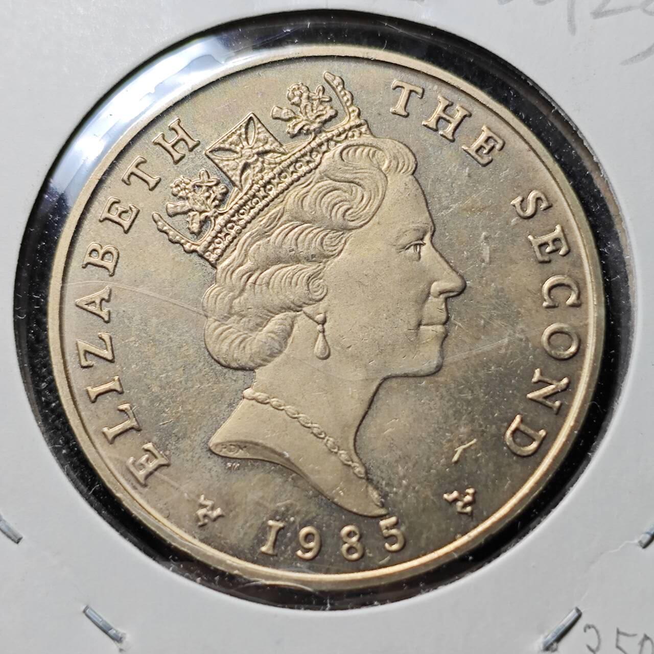 KK钱币收藏小铺  第400期  百期特拍（四拍之四）2月预留时间 周末发货  1985马恩岛5镑