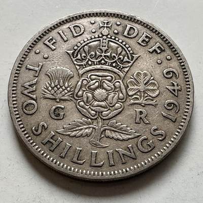 🌹外币初藏🌹🐯2026年第6场  每周二四六晚8️⃣点 接代拍 - 英国1949年两先令