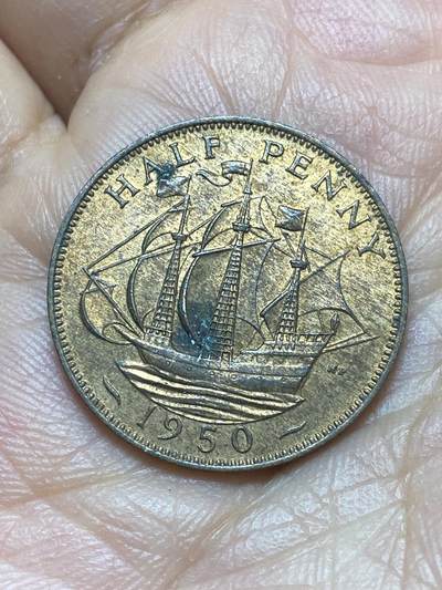 2026年第六场(总第一百七十五场）外国好品散币场(免佣金) - 英国🇬🇧1950年半便士(乔治六世第二版)