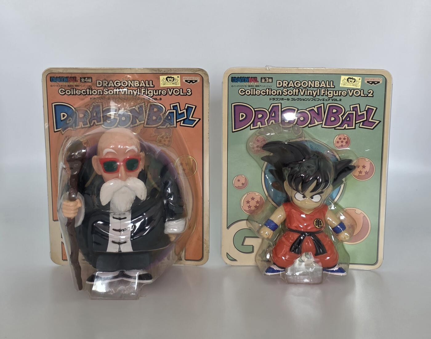 日系-七龙珠经典-龟仙人-幼年孙悟空-软胶人偶收藏套装