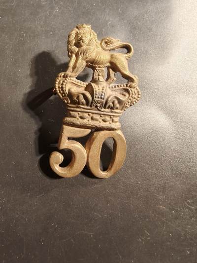 老王徽章第176期 - 英国陆军第50步兵团格伦加里帽徽    1873-1881版本     1881年该团合并成为女王直属步兵团