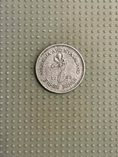 2026年第6场各国散币拍卖（总第156场） - 英属罗德西亚和尼亚萨兰1962年3便士