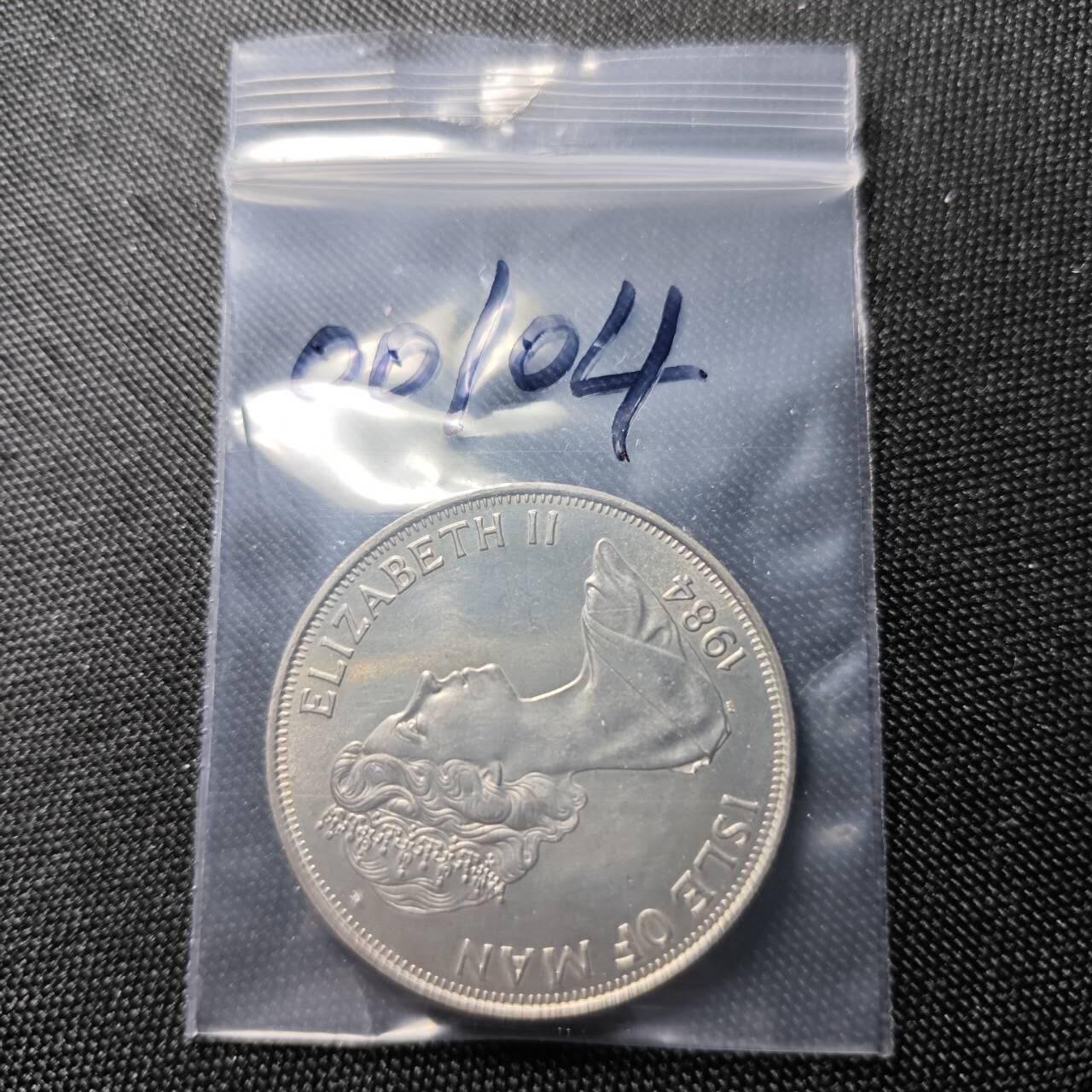 KK钱币收藏小铺  第400期  百期特拍（四拍之四）2月预留时间 周末发货  1984马恩岛1克朗纪念币