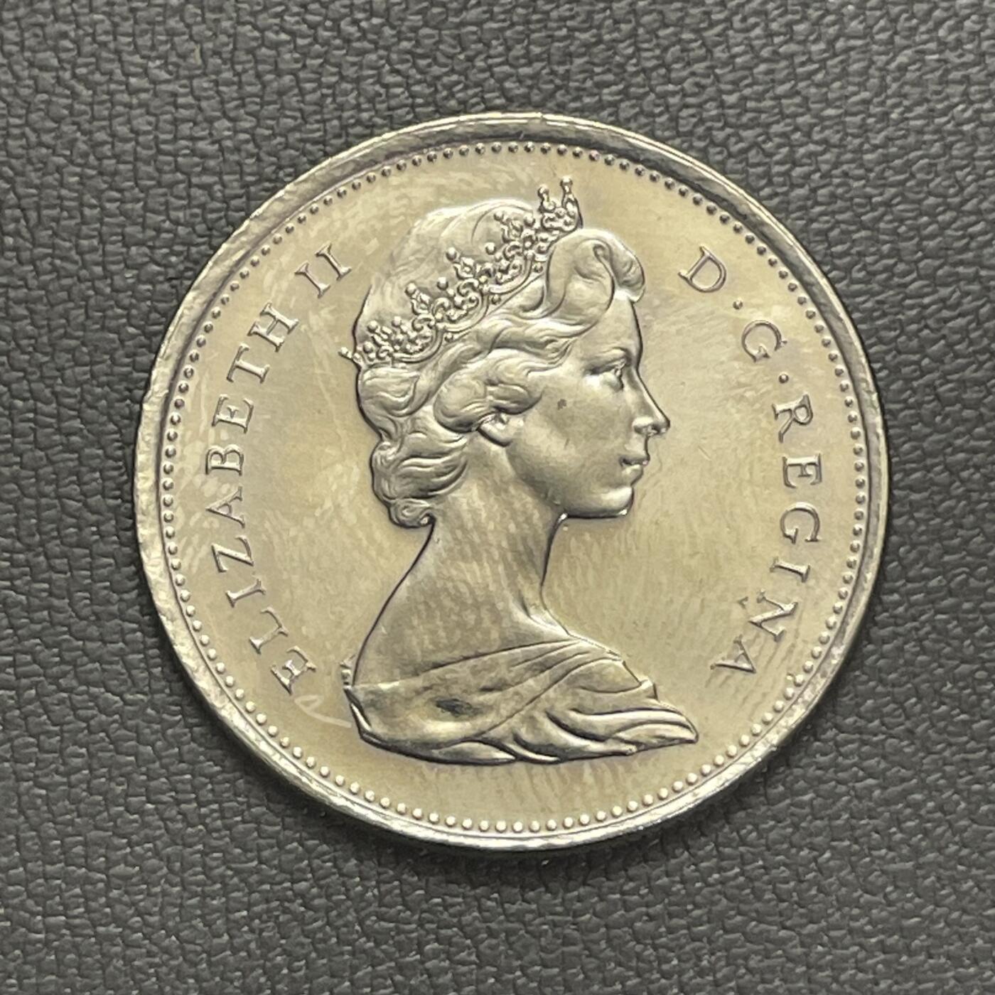 回流0119 加拿大1975年25分纯镍币 驯鹿🫎