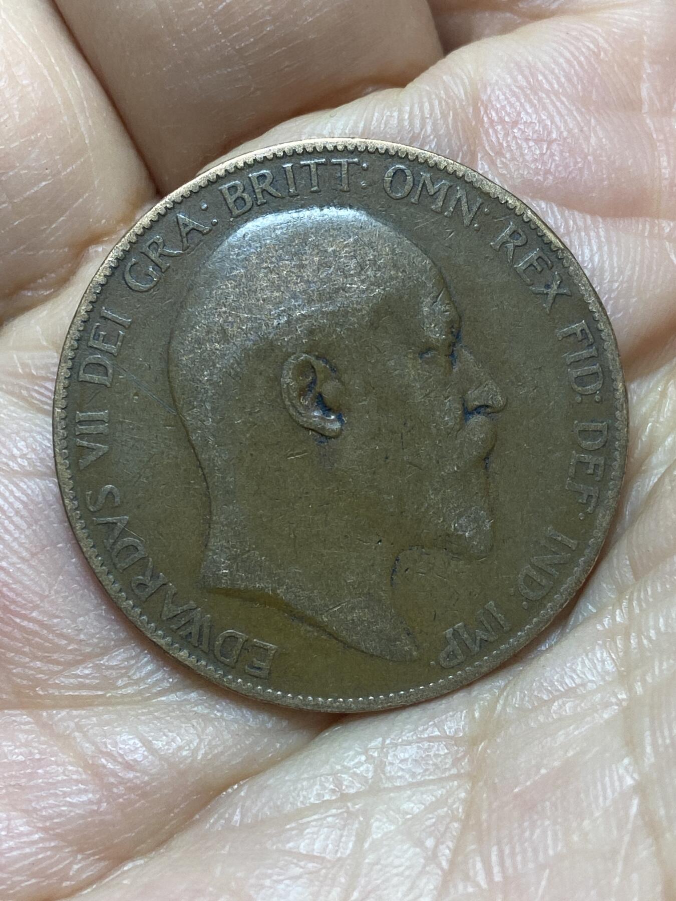 2026年第六场(总第一百七十五场）外国好品散币场(免佣金) 英国🇬🇧1905年1便士(爱德华七世时期)