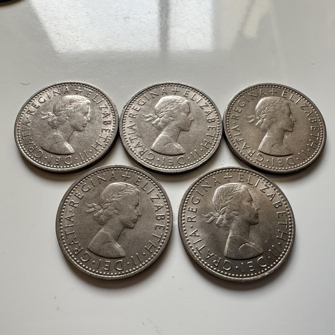 🌹外币初藏🌹🐯2026年第6场  每周二四六晚8️⃣点 接代拍 英国1966年三便士 好品5枚 