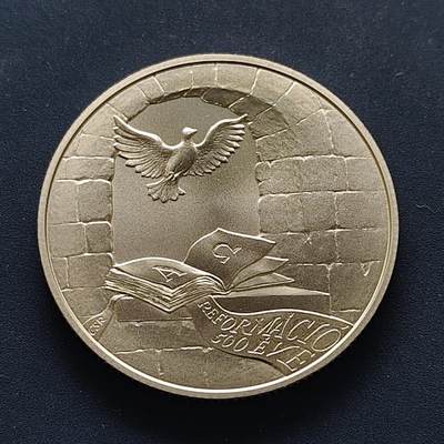 【全场包邮】纯粹捡漏拍495场-持续更新中 - 【少见】匈牙利2017年2000福林路德教改革500周年纪念币-量5000