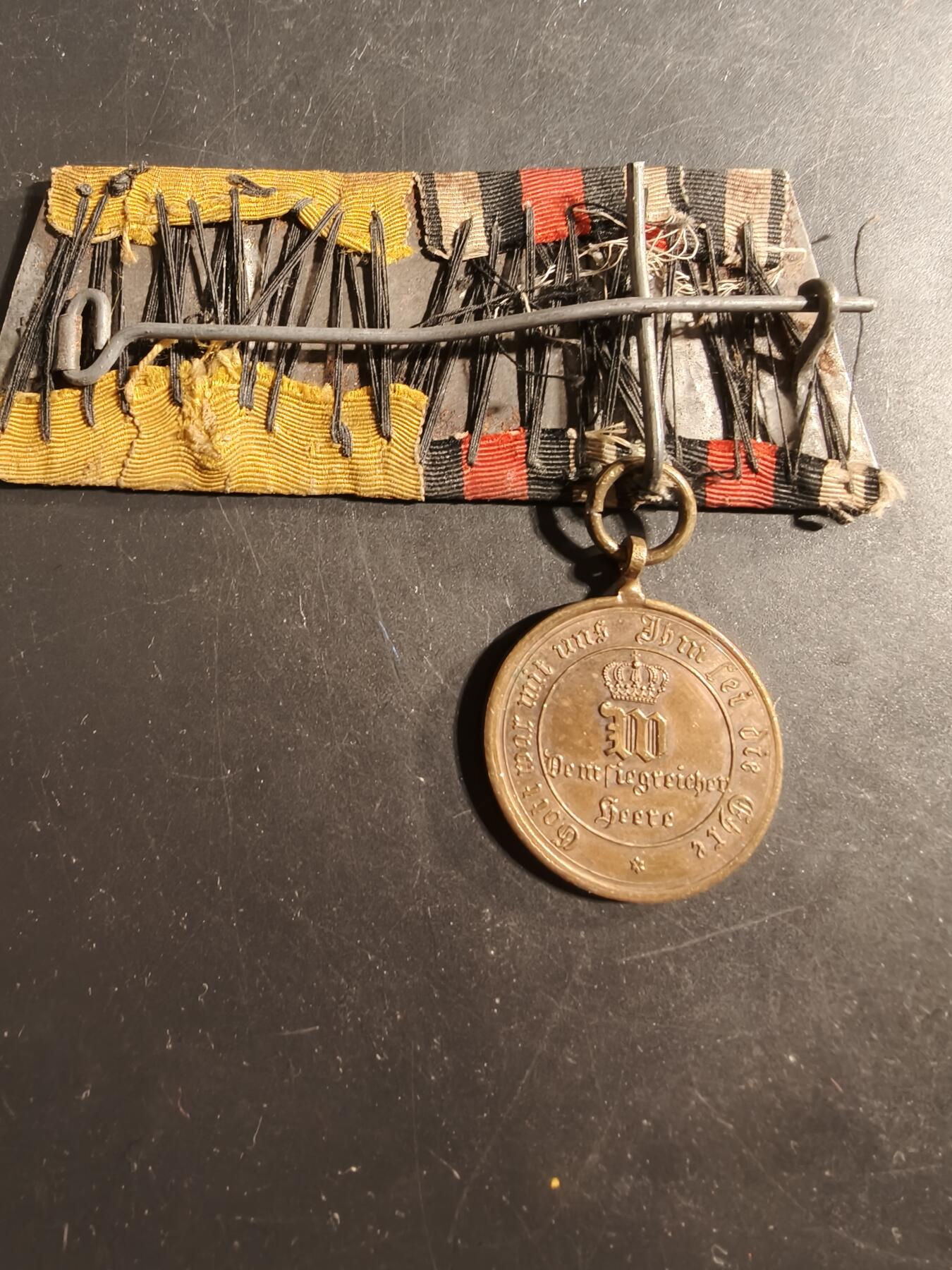 老王徽章第176期 德国普鲁士1870/71普法战争奖章     礼服挂     德皇百年无挂钩