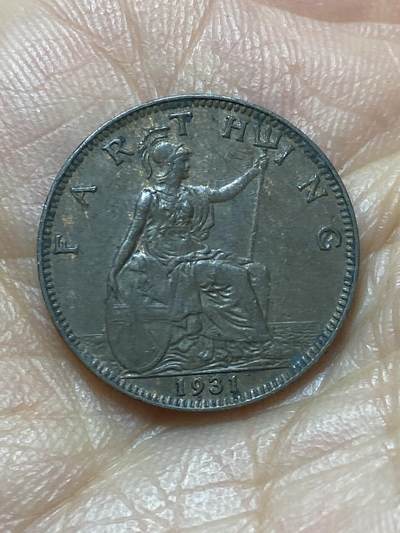 2026年第六场(总第一百七十五场）外国好品散币场(免佣金) - 英国🇬🇧1931年1法新(乔治五世的第三版)