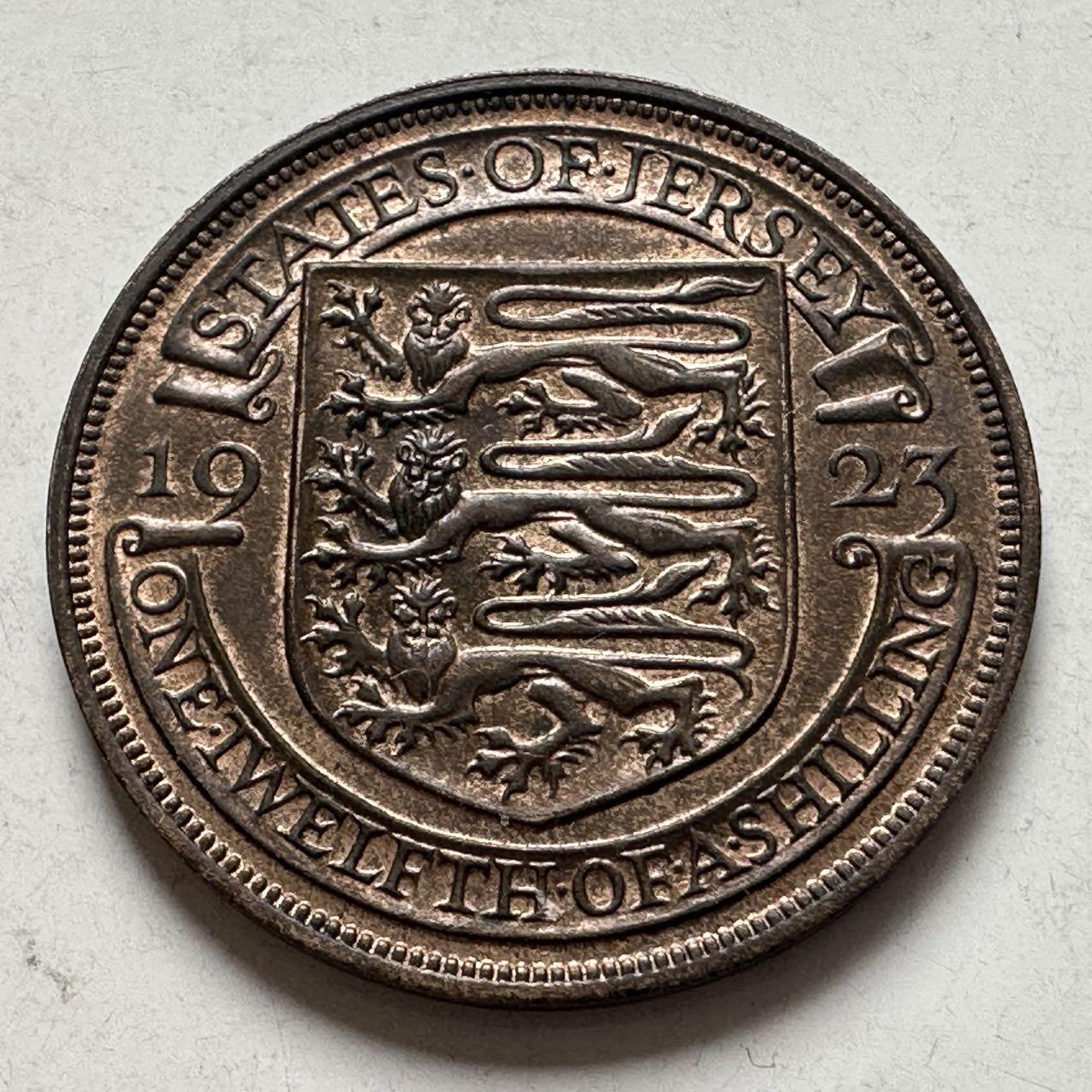 🌹外币初藏🌹🐯2026年第6场  每周二四六晚8️⃣点 接代拍 泽西岛1923年1/12先令