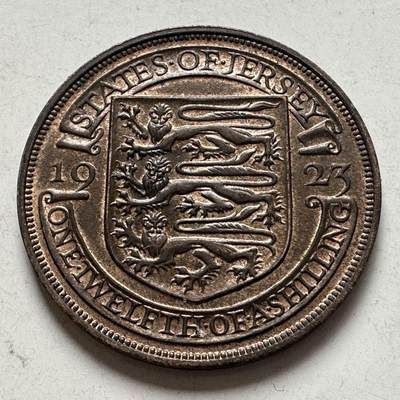 🌹外币初藏🌹🐯2026年第6场  每周二四六晚8️⃣点 接代拍 - 泽西岛1923年1/12先令