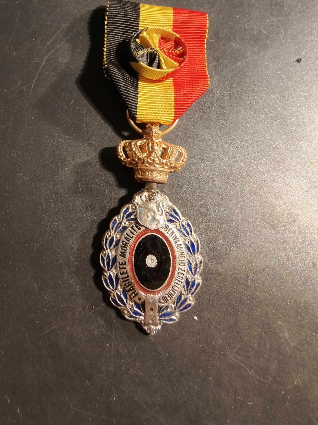 老王徽章第176期 比利时金级劳工奖章    缺少中间芯片