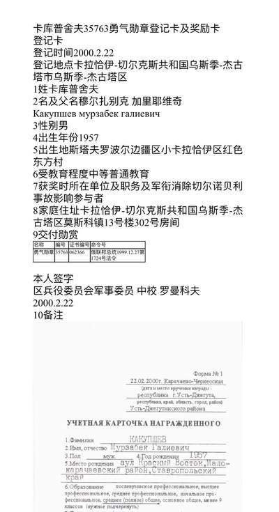 大猫徽章拍卖 第286期 俄联邦勇气勋章 档案齐全 切尔诺贝利事件