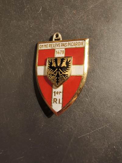 老王徽章第176期 - 法国第1步兵团证章