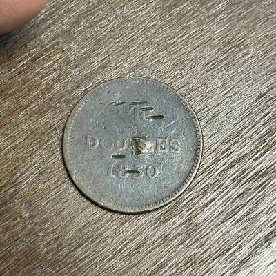 【铜匠收藏】★第137场★散币场。不寄存，30包邮。不满30元，支付5元运费。《接受代拍 代送NGC评级》 - 100【无寄存】1830 根西 4道布 铜币 弱品