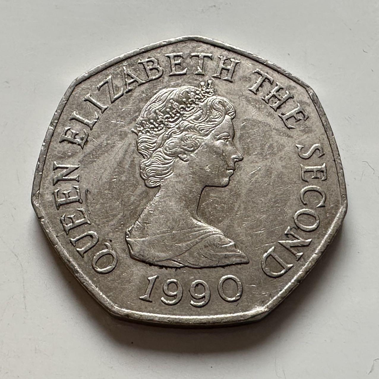 🌹外币初藏🌹🐯2026年第6场  每周二四六晚8️⃣点 接代拍 泽西岛1990年50便士