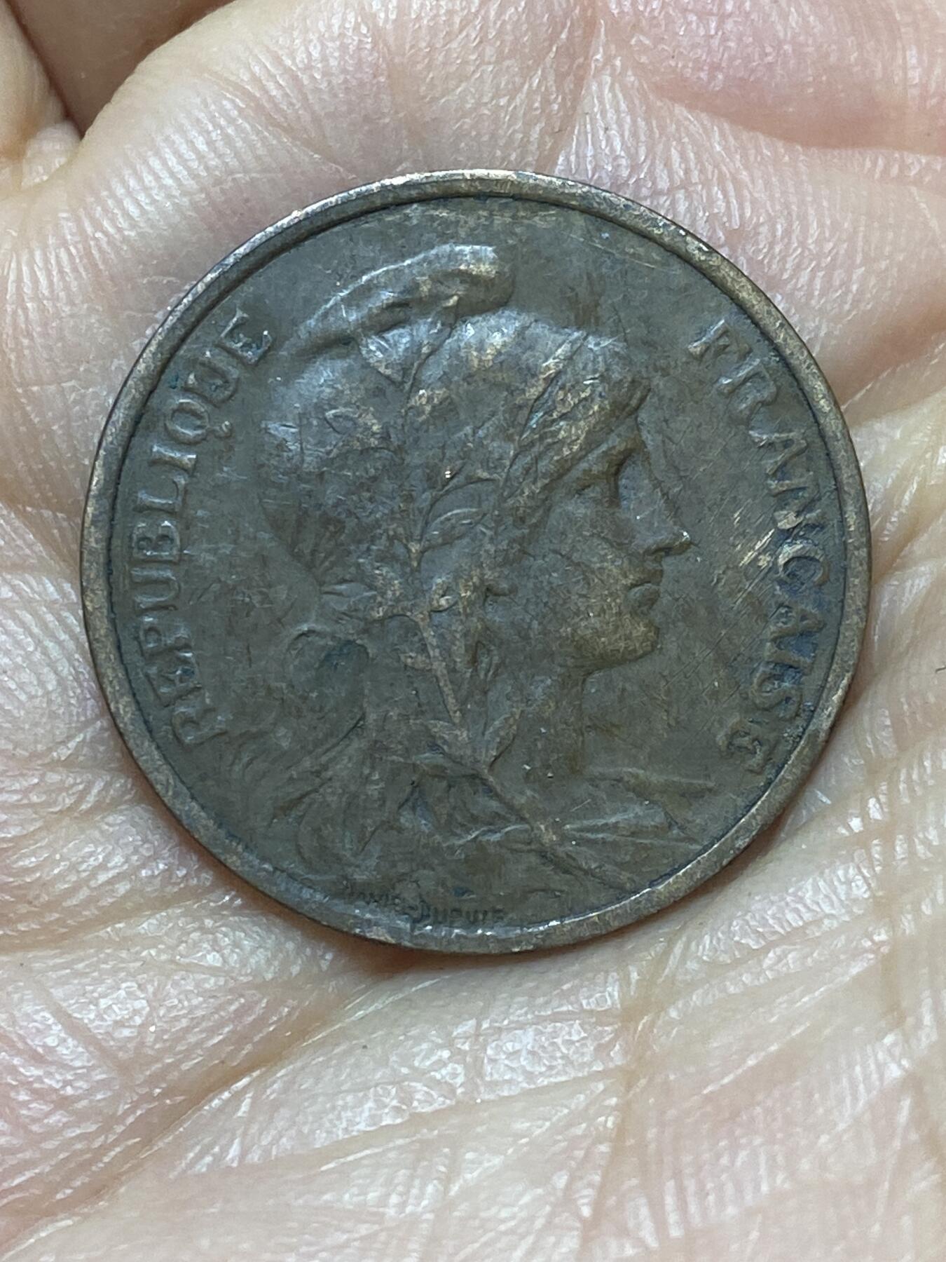 2026年第六场(总第一百七十五场）外国好品散币场(免佣金) 法兰西第三共和国1916年5生丁(五星标，S版马德里造)