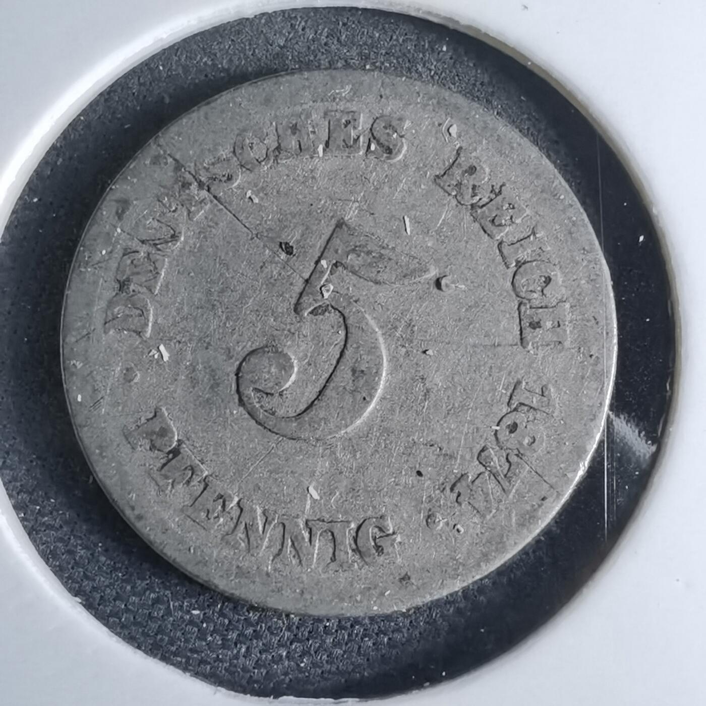 沼泽如烟--第959场 本期开始不支持出价小数点，感谢理解 德国1874年5芬尼