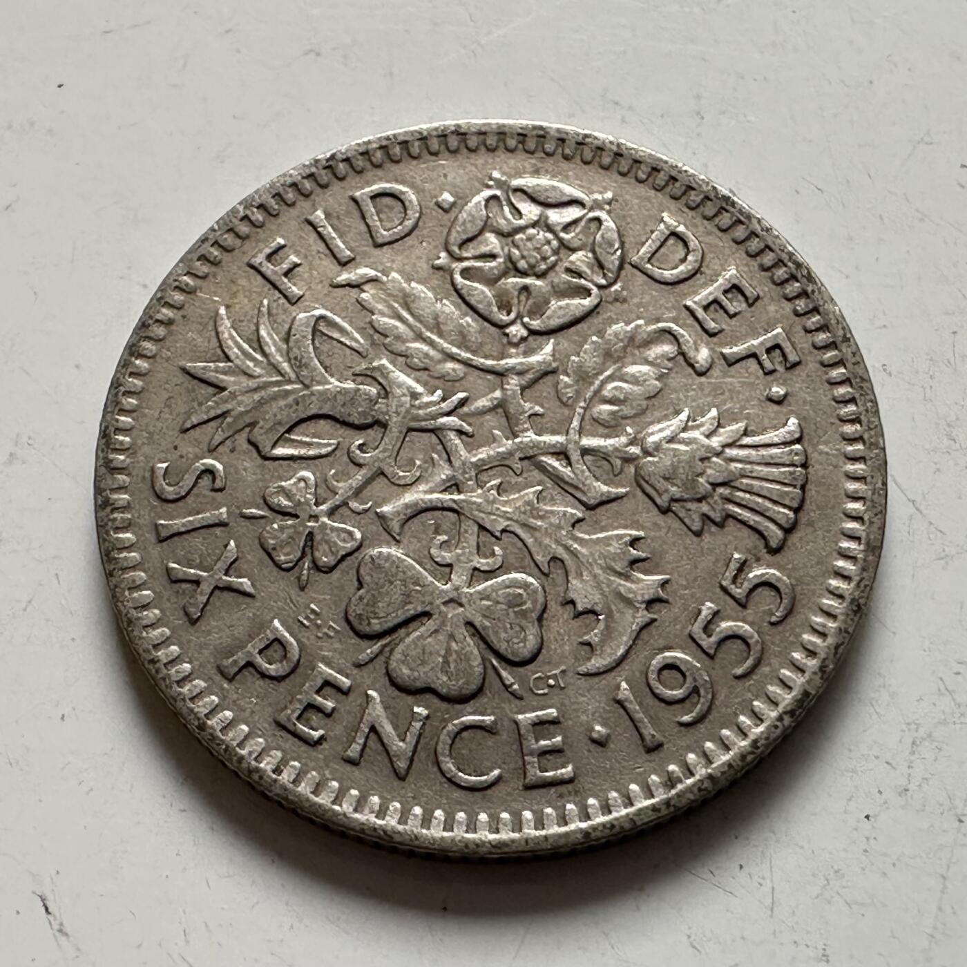 🌹外币初藏🌹🐯2026年第6场  每周二四六晚8️⃣点 接代拍 英国1955年六便士 