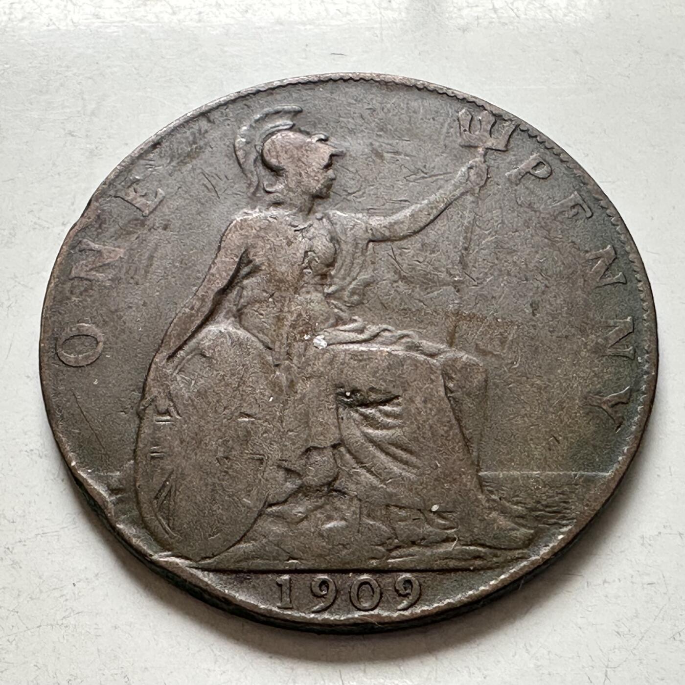 🌹外币初藏🌹🐯2026年第6场  每周二四六晚8️⃣点 接代拍 英国1909年一便士