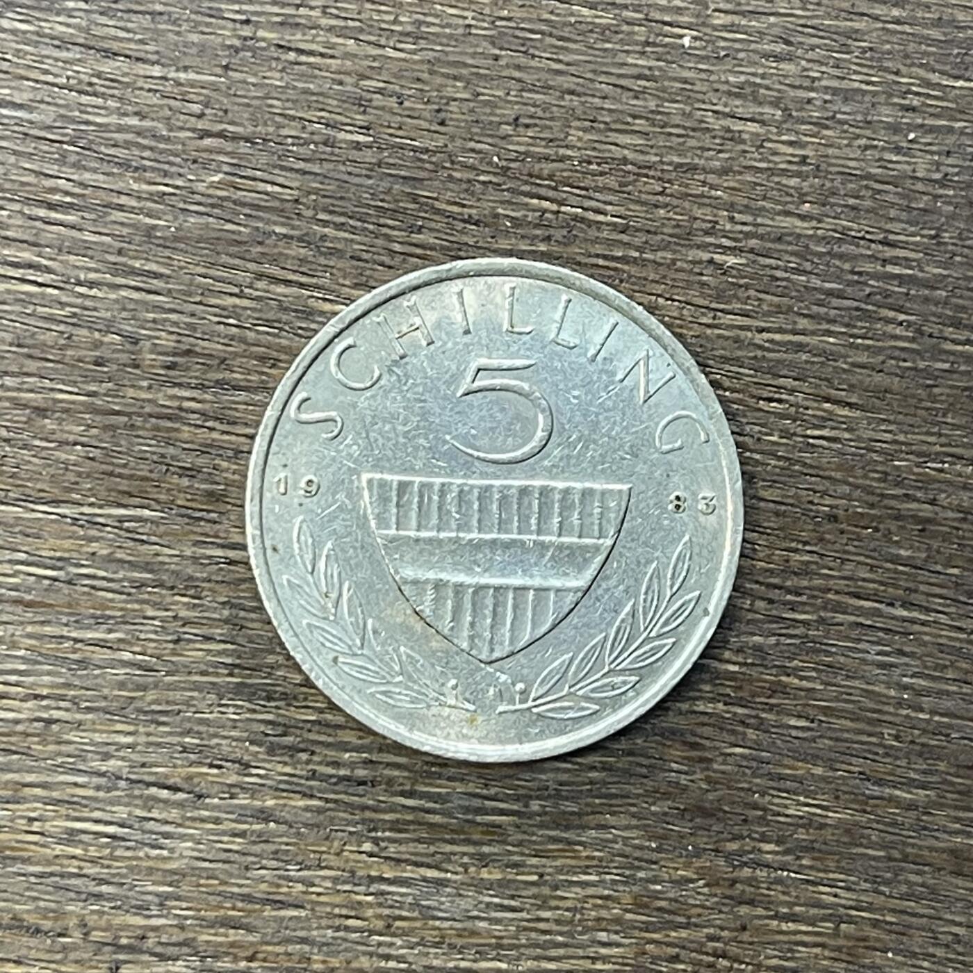 【铜匠收藏】★第138场★散币场。不寄存，30包邮。不满30元，支付5元运费。《接受代拍 代送NGC评级》 9【无寄存】奥地利1983年5先令 利皮扎纳马 