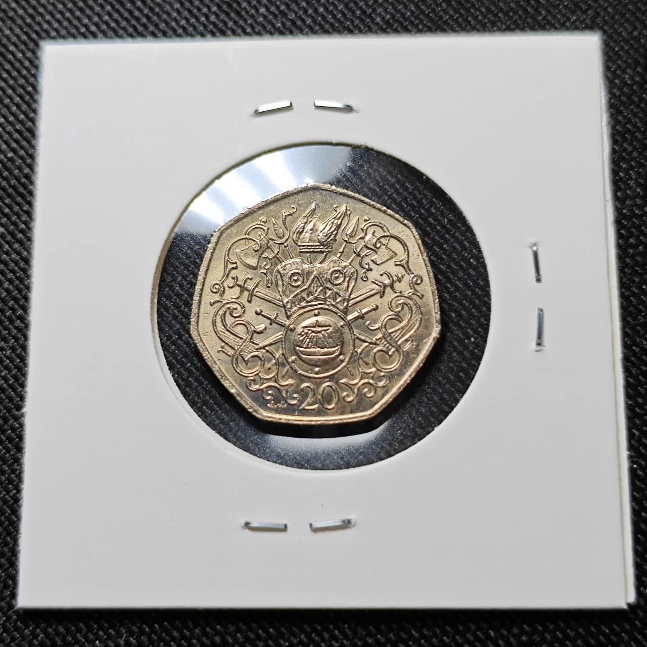 KK钱币收藏小铺  第400期  百期特拍（四拍之四）2月预留时间 周末发货  1982马恩岛20便士