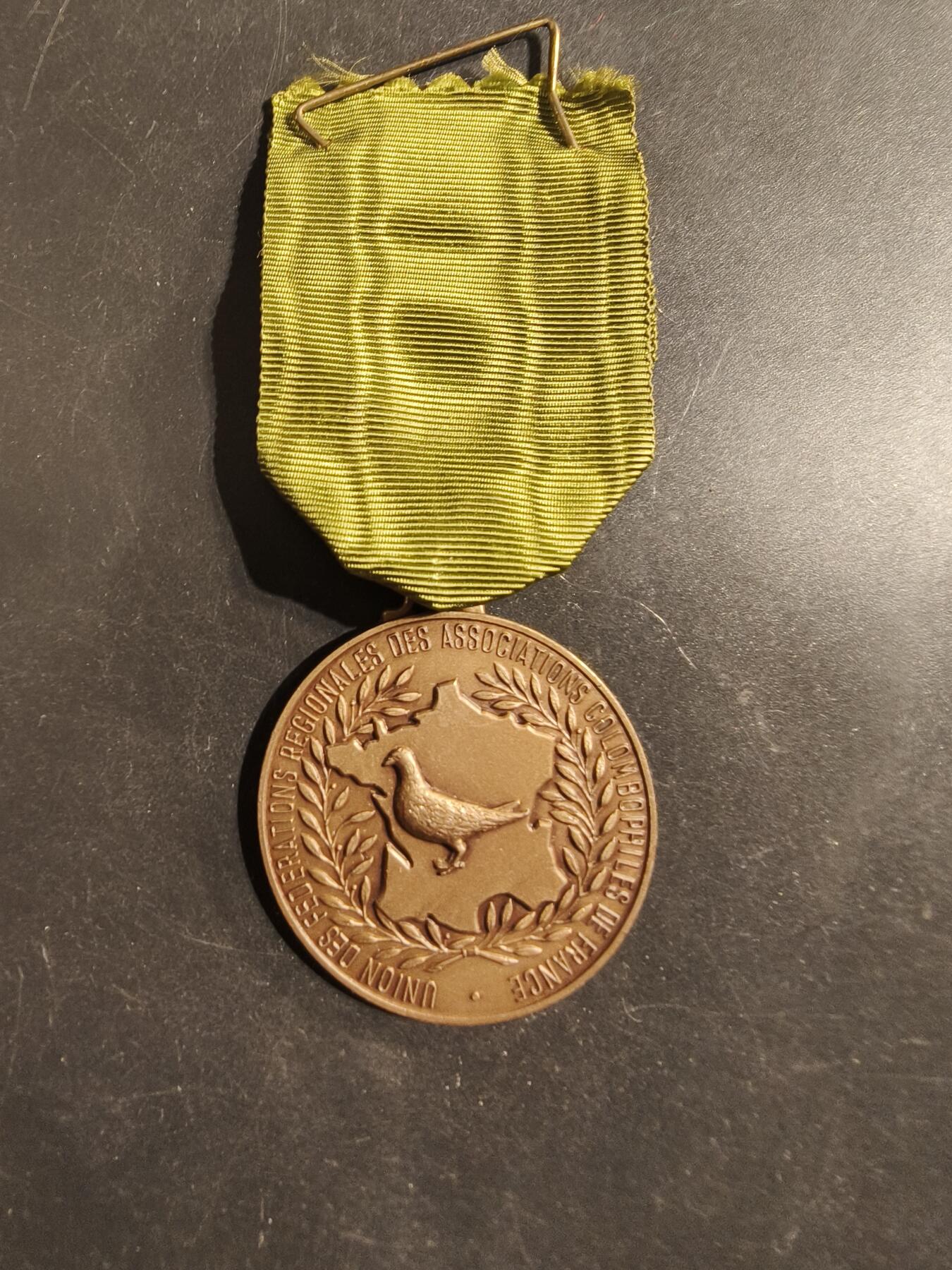 老王徽章第176期 法国赛鸽比赛铜级奖章