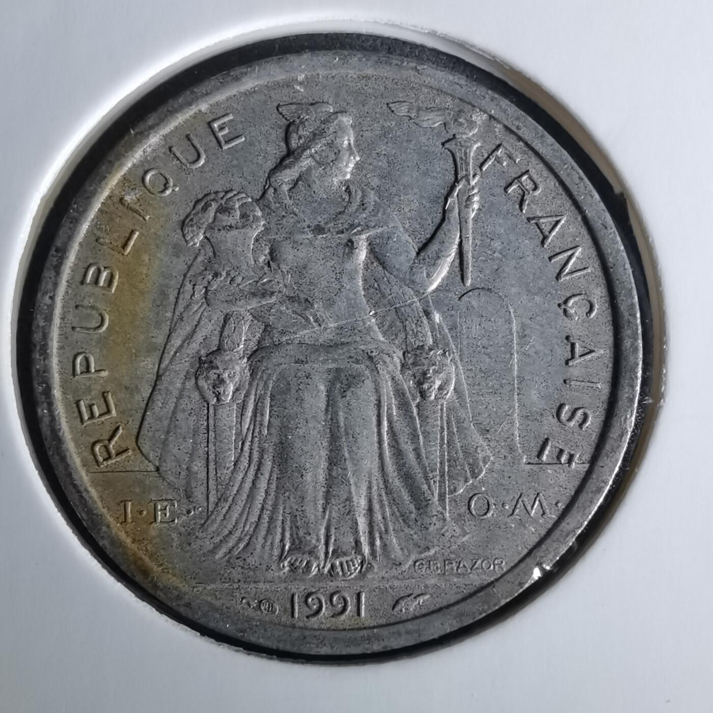 沼泽如烟--第958场 法属波利尼西亚1991年2法郎