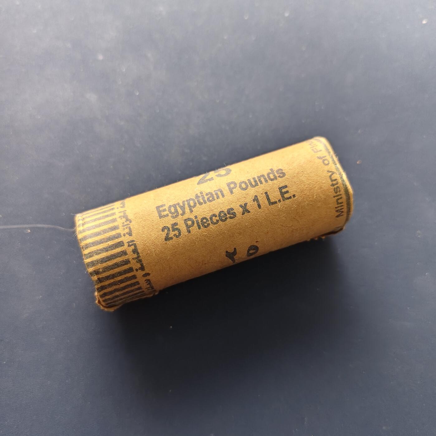 【全场包邮】纯粹捡漏拍495场-持续更新中 【原卷】埃及图坦卡门1镑双色币25枚原卷