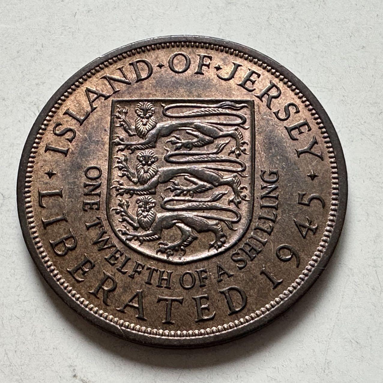 🌹外币初藏🌹🐯2026年第6场  每周二四六晚8️⃣点 接代拍 泽西岛1945年1/12先令 a