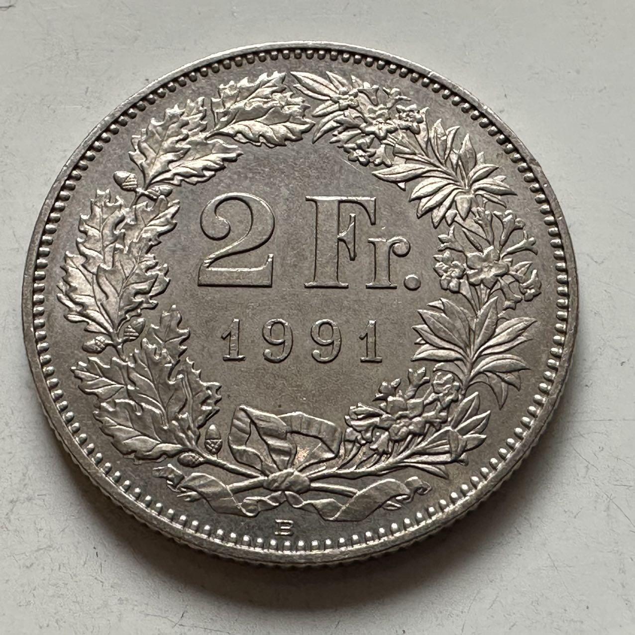 🌹外币初藏🌹🐯2026年第6场  每周二四六晚8️⃣点 接代拍 瑞士1991年2法郎