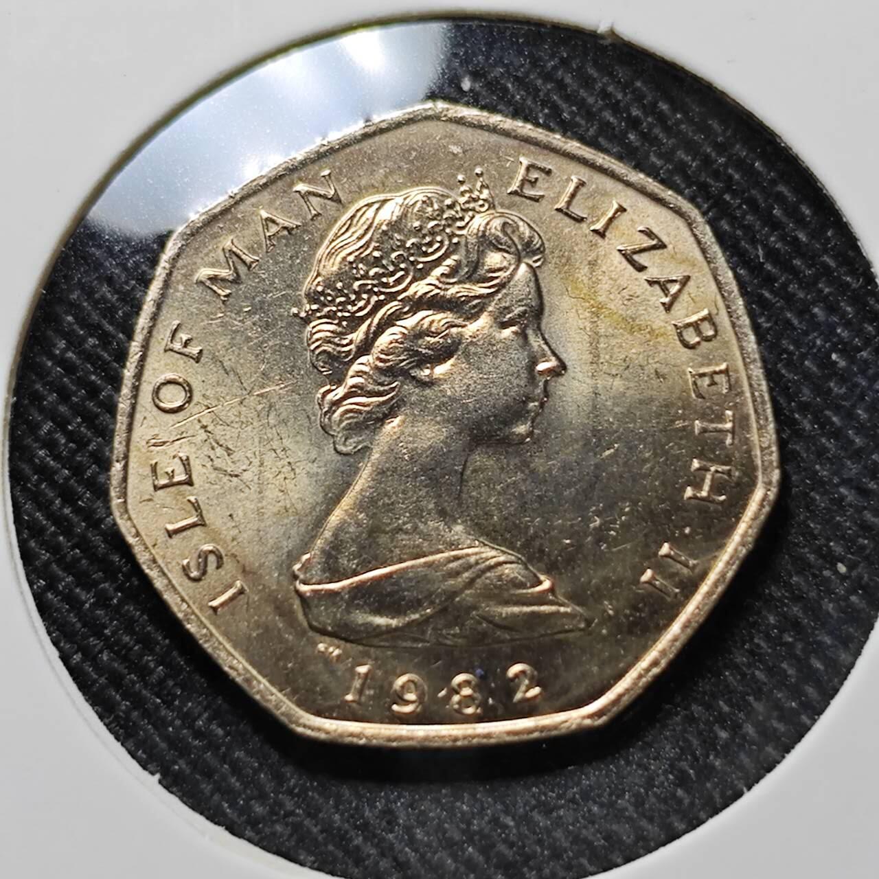 KK钱币收藏小铺  第400期  百期特拍（四拍之四）2月预留时间 周末发货  1985马恩岛20便士