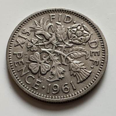 🌹外币初藏🌹🐯2026年第6场  每周二四六晚8️⃣点 接代拍 - 英国1961年六便士 