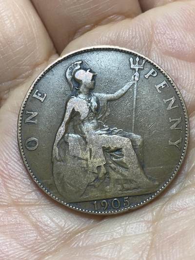 2026年第六场(总第一百七十五场）外国好品散币场(免佣金) - 英国🇬🇧1905年1便士(爱德华七世时期)