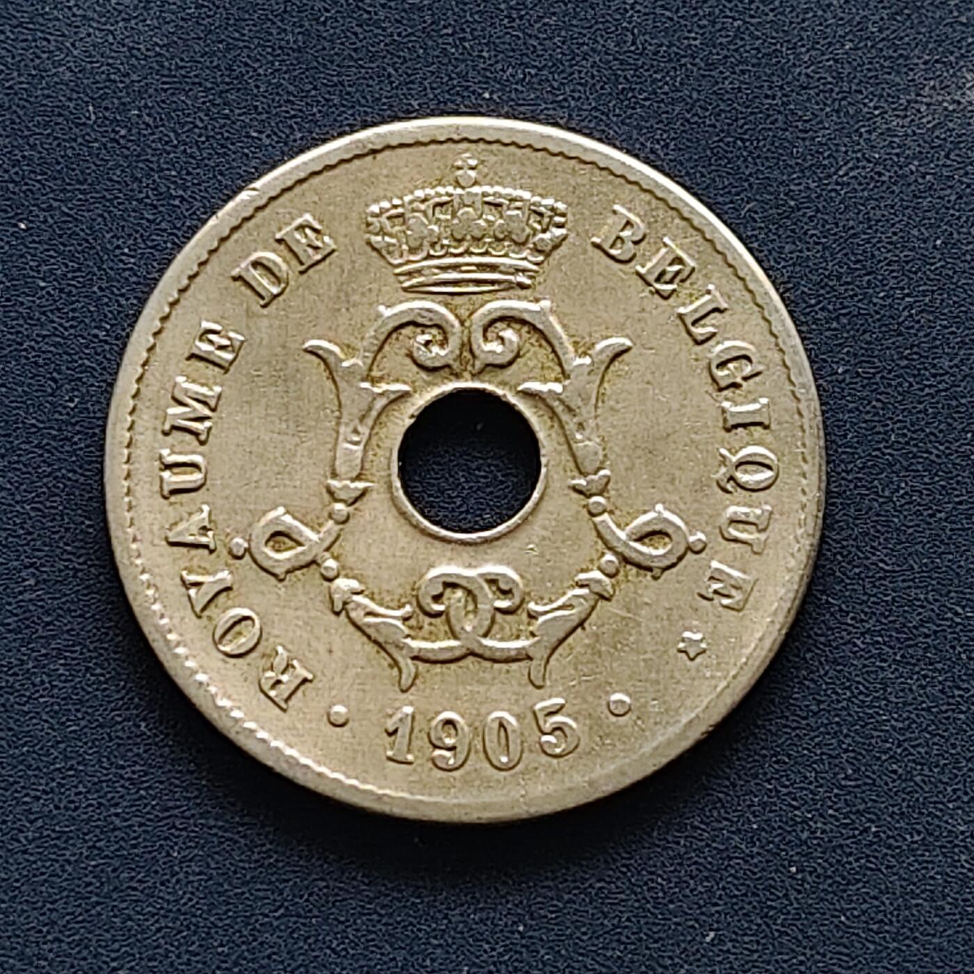 【全场包邮】纯粹捡漏拍494场 比利时1905年利奥波德二世10分