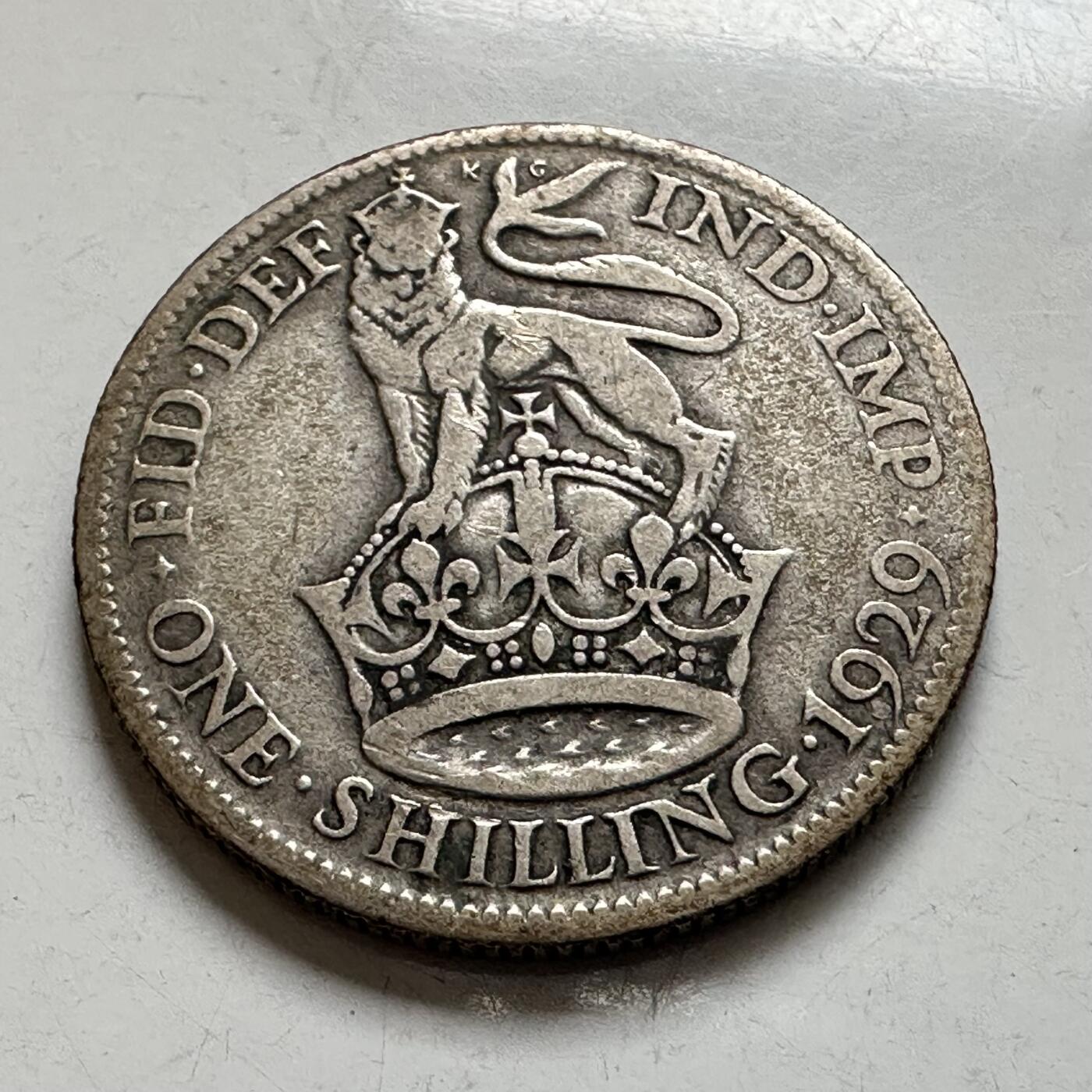 🌹外币初藏🌹🐯2026年第6场  每周二四六晚8️⃣点 接代拍 英国1929年一先令银币