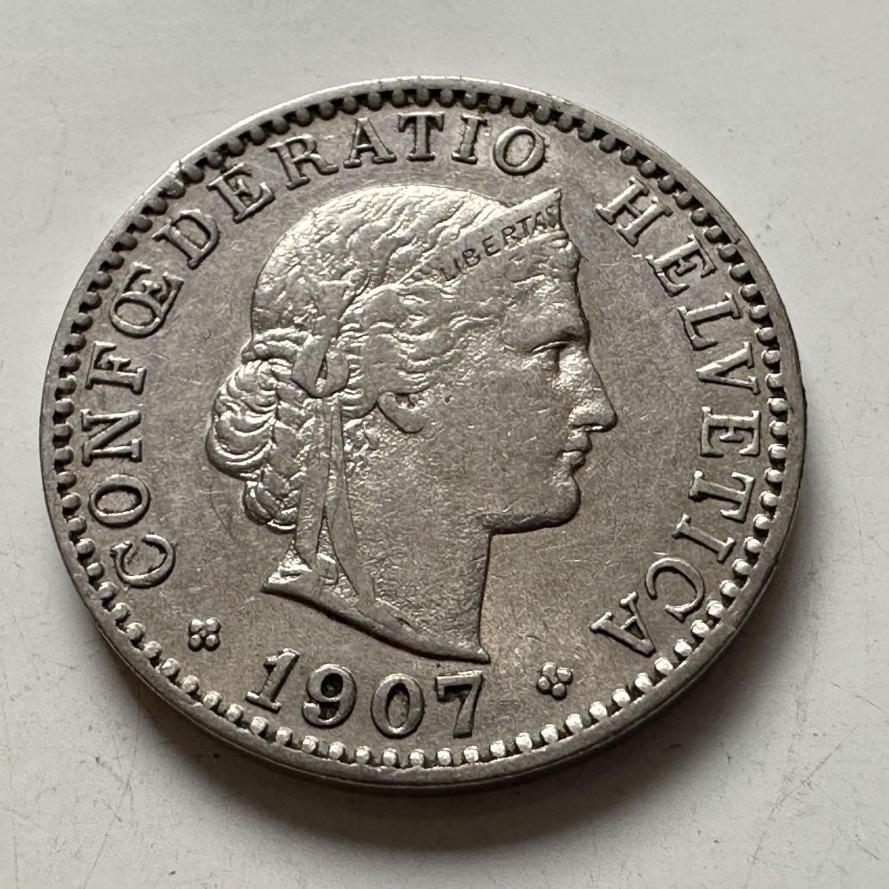 🌹外币初藏🌹🐯2026年第6场  每周二四六晚8️⃣点 接代拍 瑞士1907年20分