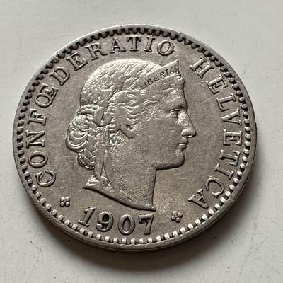 🌹外币初藏🌹🐯2026年第6场  每周二四六晚8️⃣点 接代拍 - 瑞士1907年20分