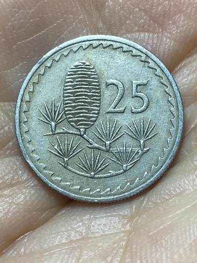 2026年第六场(总第一百七十五场）外国好品散币场(免佣金) - 塞浦路斯🇨🇾1963年25米尔(共和国时期第一套)