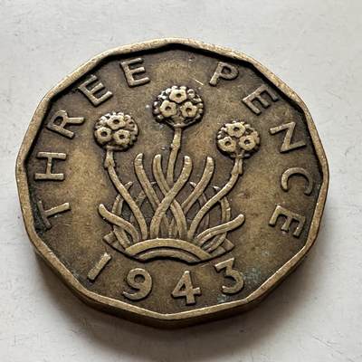 🌹外币初藏🌹🐯2026年第6场  每周二四六晚8️⃣点 接代拍 - 英国1943年三便士 a