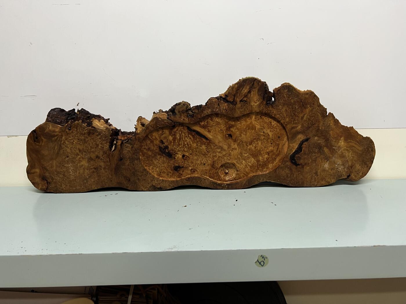 零元拍：NO78香杉木老根榴茶盘，尺寸约：750/180/250/35厚MM，满花满瘤，药香满鼻，无漆无蜡